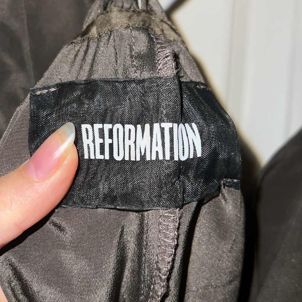 Reformation Clara Silver Wrap dress - Picture 4 of 7